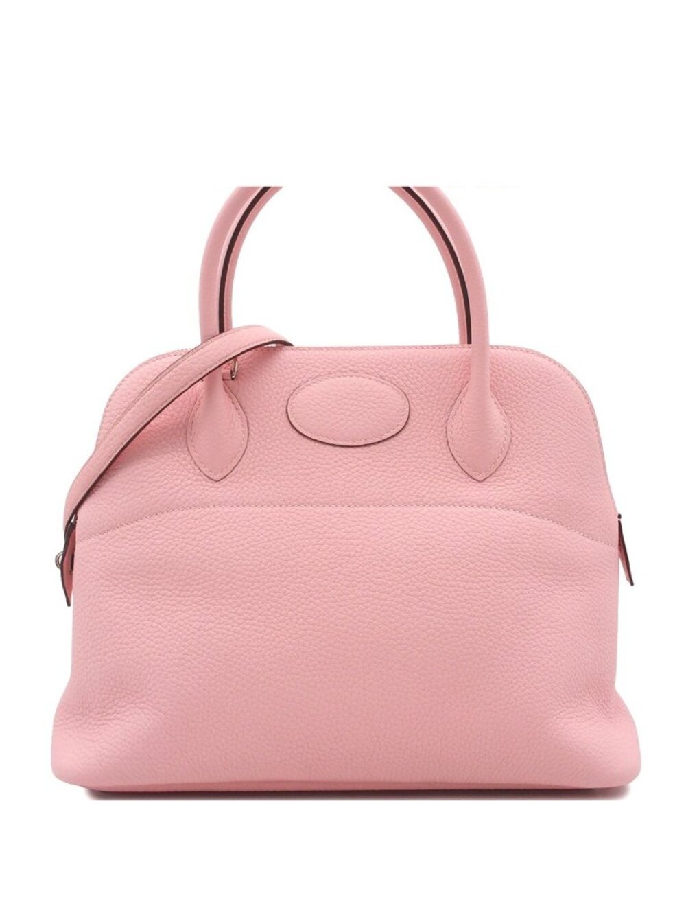 Hermes Bolide 31 Rose Sakura Nata Silver Taurillon Clemence Verso 2-Way